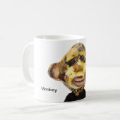 Monkey Portret Koffiemok (Voorkant links)