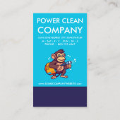 Monkey Power Clean Loyalty Punch Card (Achterkant)