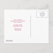 Monkey Princess 1st Birthday Uitnodiging Briefkaart (Achterkant)