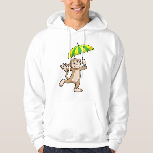 Monkey Rain Umbrella Hoodie (Voorkant)