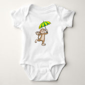 Monkey Rain Umbrella Romper (Voorkant)