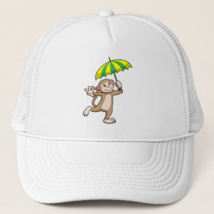 Monkey Rain Umbrella Trucker Pet