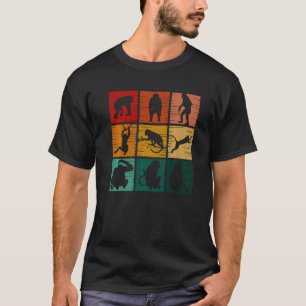 Monkey Retro Wilde Dier voor Mannen 1 T-shirt