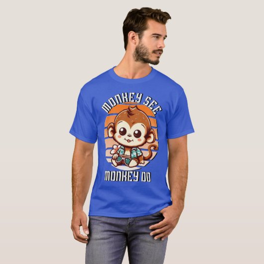 Monkey See, aap do T-shirt (Voorkant volledig)
