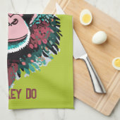 Monkey See, aap do Theedoek (Quarter Fold)