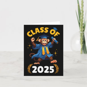 Monkey Senior CL van 2025 Afstuderen Day School Co Kaart