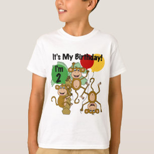 Monkey Shine 2e verjaardag Tshirts en geschenken