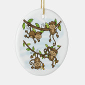 Monkey Shine Keramisch Ornament (Rechts)