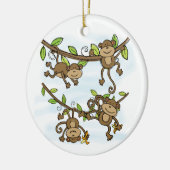 Monkey Shine Keramisch Ornament (Links)