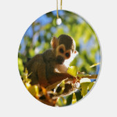 Monkey Shines Keramisch Ornament (Links)