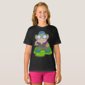 Monkey Singer Microfoon Muziek T-shirt (Voorkant volledig)