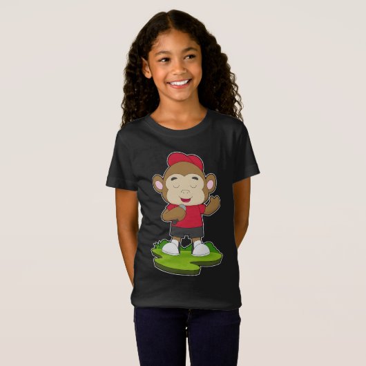 Monkey Singer Microfoon T-shirt (Voorkant volledig)