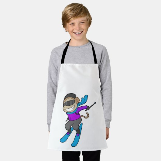 Monkey Skier Ski Schort (Gedragen)