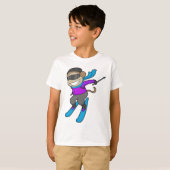 Monkey Skier Ski T-shirt (Voorkant volledig)