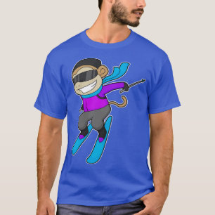 Monkey Skier Ski T-shirt