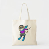Monkey Skier Ski Tote Bag (Voorkant)