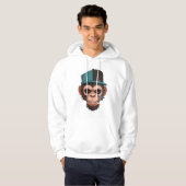 Monkey smokes hoodie (Voorkant volledig)