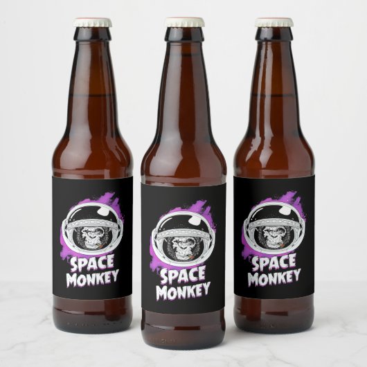 Monkey Space Monkey Bier Etiket (Flessen)