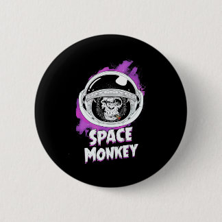 Monkey Space Monkey Ronde Button 5,7 Cm