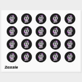 Monkey Space Monkey Ronde Sticker (Vel)