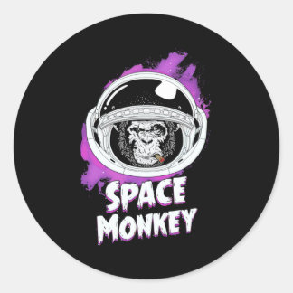 Monkey Space Monkey Ronde Sticker