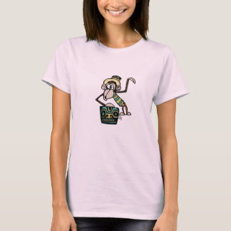Monkey speelt Tiki Drum T shirt door Tiki Alleen