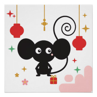 Monkey Spring Festival Poster Perfect Poster