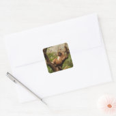 Monkey Square Sticker (Envelop)