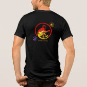 Monkey-stijl Tri-Blend Shirt (Achterkant)