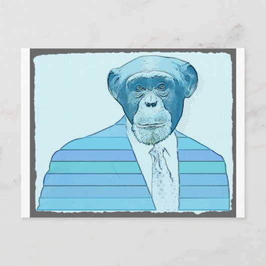 Monkey Suit Briefkaart (Voorkant)