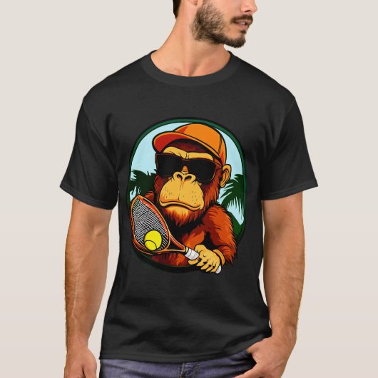 Monkey tennisser T-shirt (Voorkant)