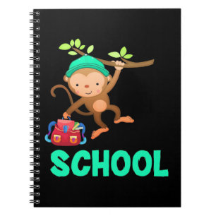 Monkey terug naar school notitieboek