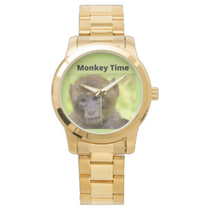 Monkey Tine Gold Watch Horloge