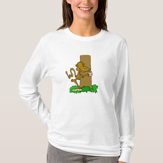 Monkey Tree Hugger T-shirt (Voorkant)