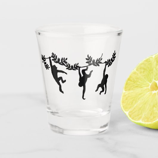 Monkey Troop Shot Glas (Voorkant)