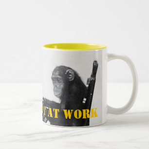 Monkey typen tweekleurige koffiemok