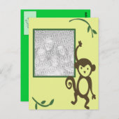 MOnkey Verjaardag foto lijst Briefkaart (Voorkant / Achterkant)