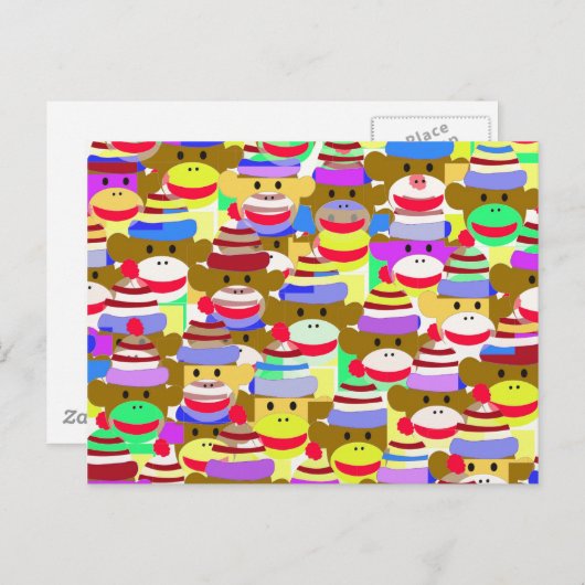 Monkey Wallpaper. Briefkaart (Voorkant / Achterkant)