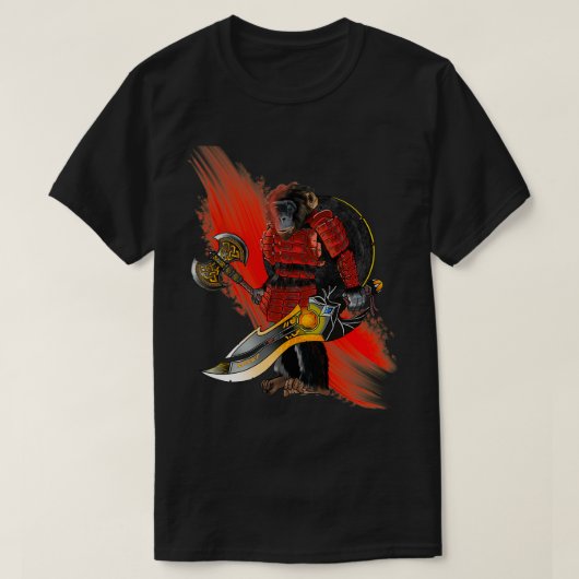 Monkey Warrior T-shirt (Design voorkant)
