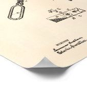 Monkey WFrench 1883 Patent Art Old Peper Poster (Hoek)