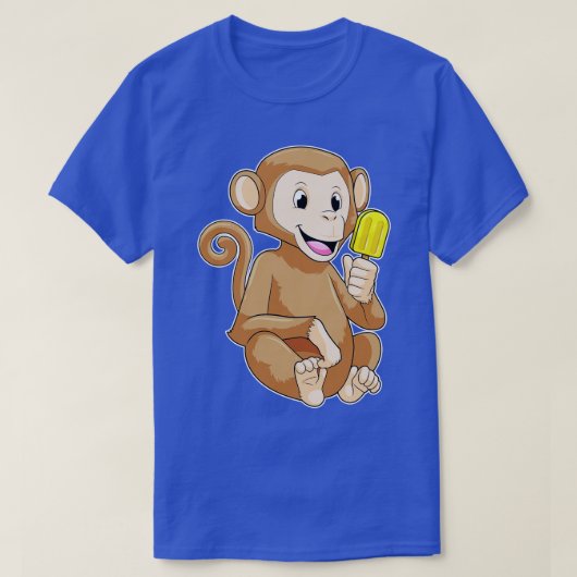 Monkey with Popsicle T-shirt (Design voorkant)