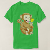 Monkey with Popsicle T-shirt (Design voorkant)