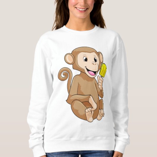 Monkey with Popsicle Trui (Voorkant)