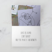 Monkey Year Onconventionele Chinese Zodiac Feestdagen Kaart (Binnen)