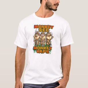 Monkey zie basisstation voor tape - wit Shirt