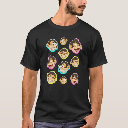 Monkey  Zoo Animal Chimpanzee  Monkey T-shirt (Voorkant)