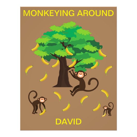 "Monkeying Around" Foto Afdruk (Voorkant)