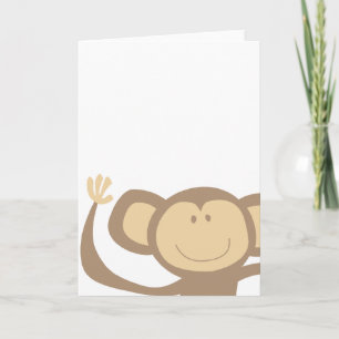 Monkeying rond Wenskaarten Kaart