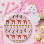 Monkeys, Camel Custom Paper Borden 9 in Papieren Bordje (Feest)