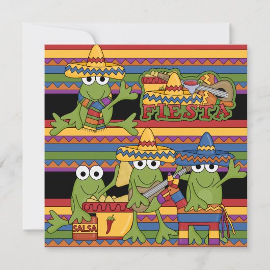 Monkeys Fiesta Gepersonaliseerd Birthday uitnodigi Kaart (Voorkant)